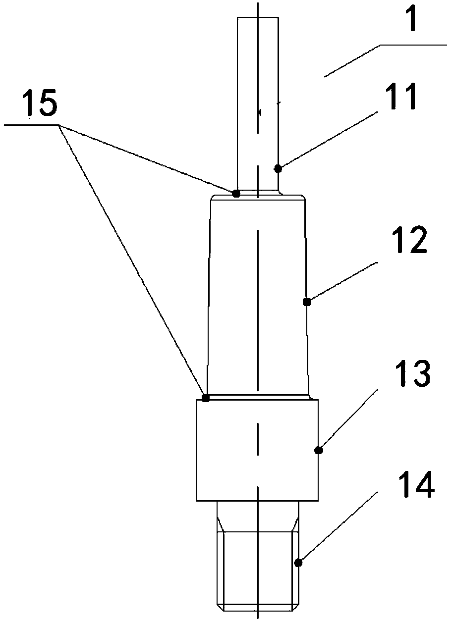 Core bar support with step shape and application method thereof