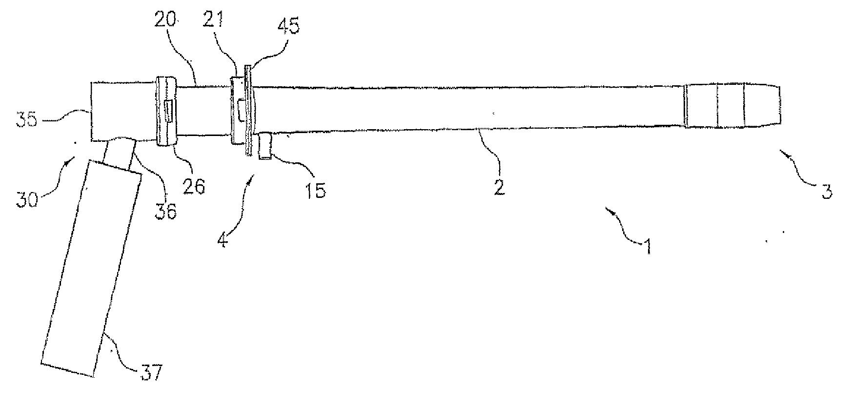 Sigmoidoscope with optical coupling element