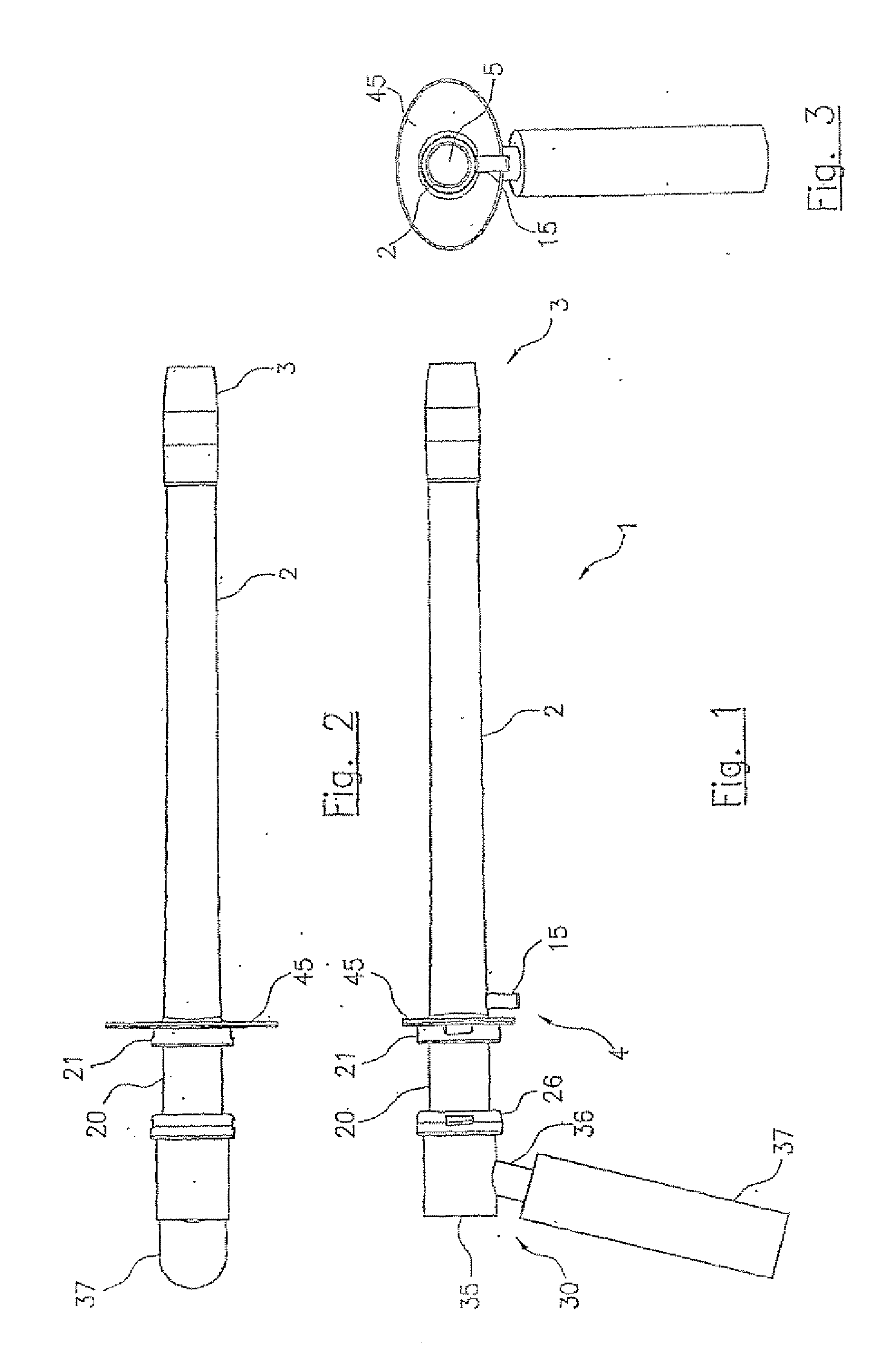Sigmoidoscope with optical coupling element