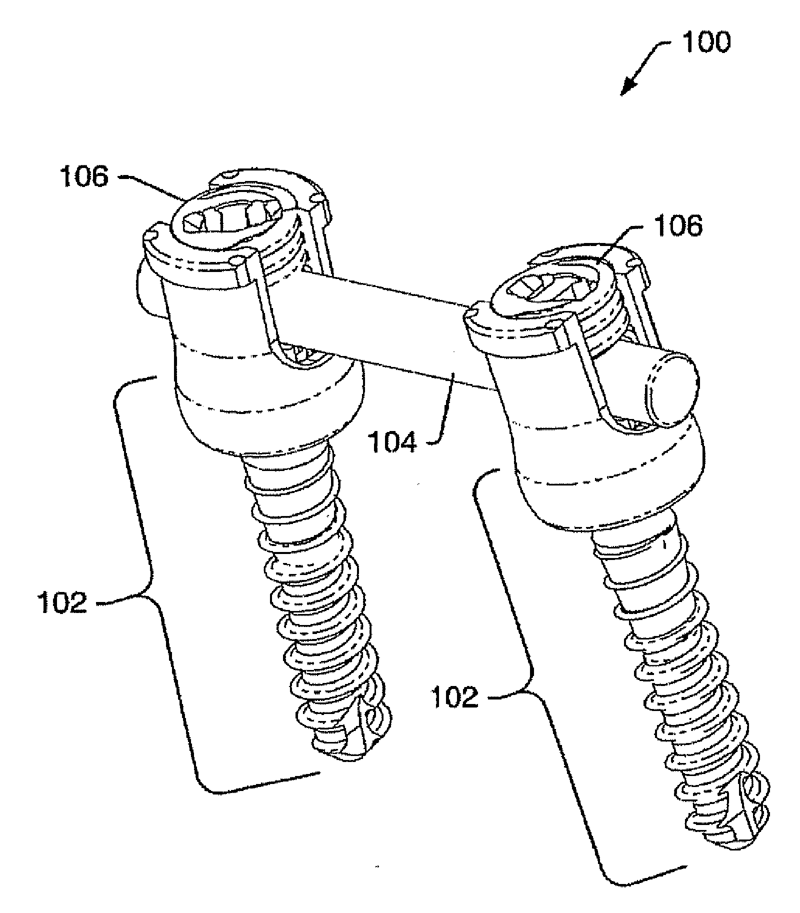 Device and system for implanting polyaxial bone fasteners