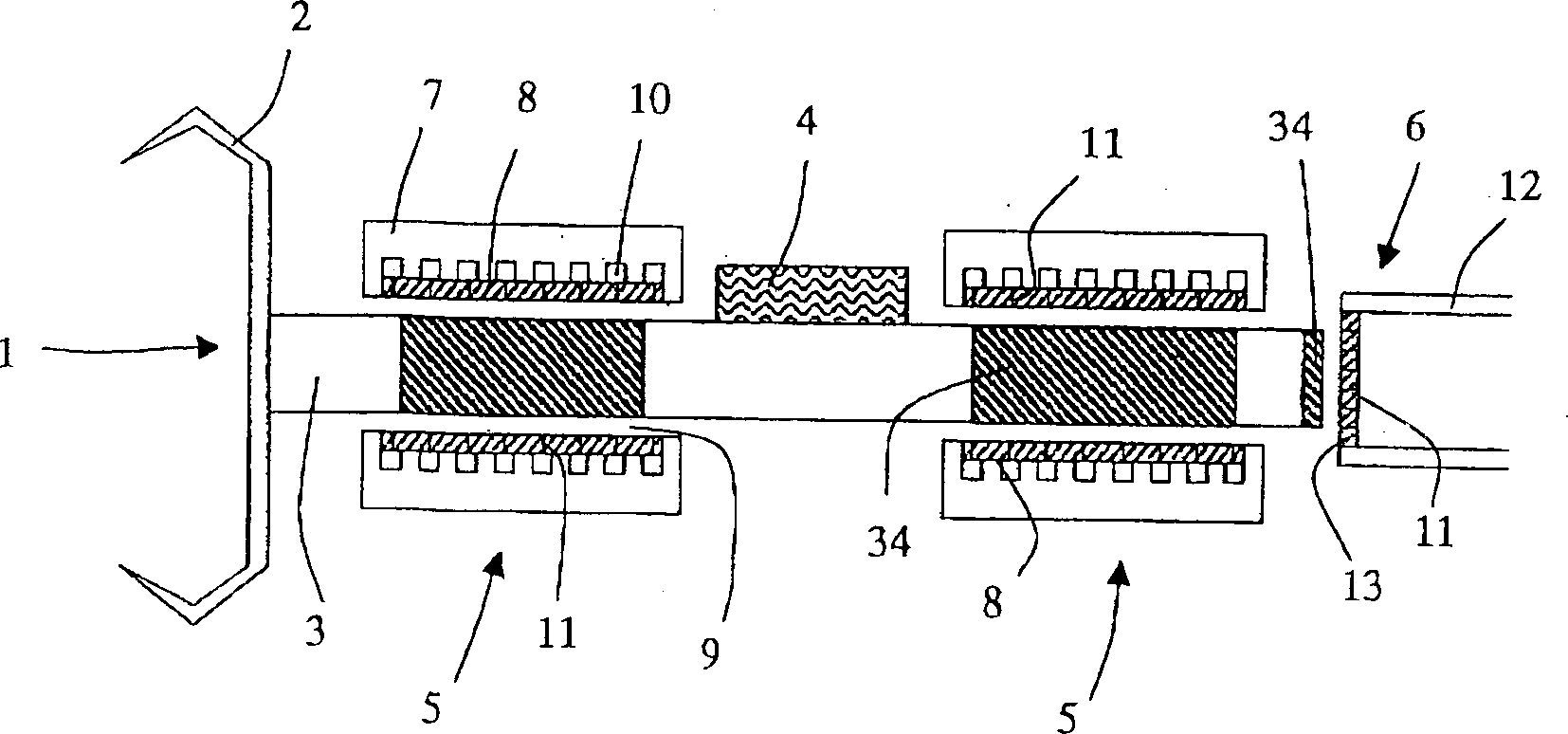 Open spinning appst. having air static force radial bearing for spinning rotor