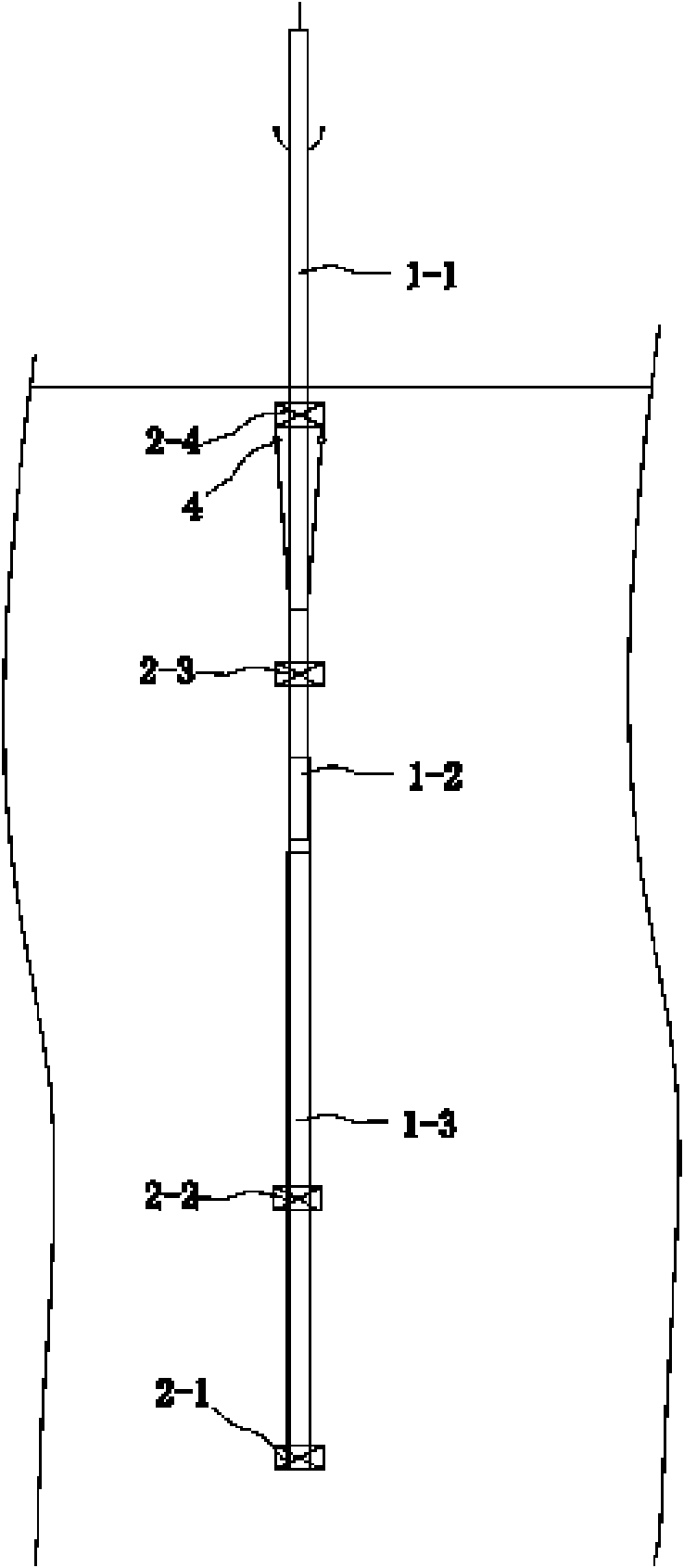 Installing method of roof mast