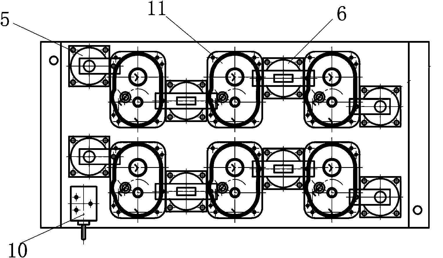 Automatic machining tool of box machining center