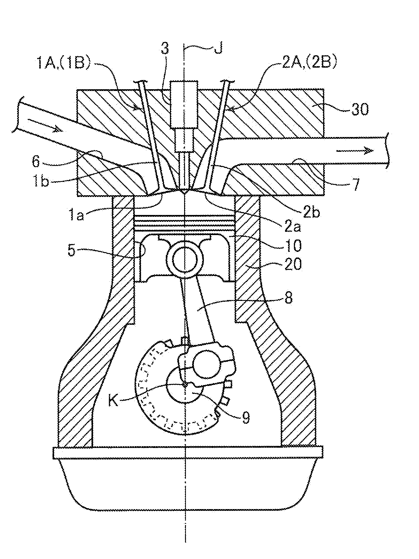 Combustion chamber structure for engine