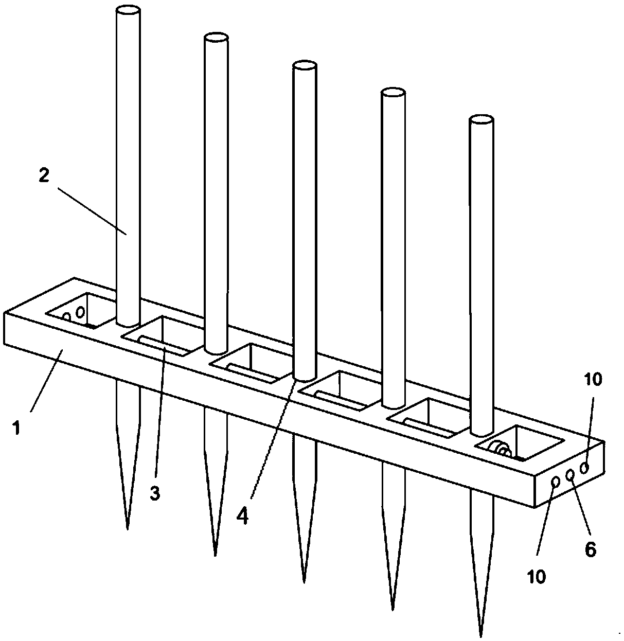 Assembled extendable fence for rapid closure of breaches