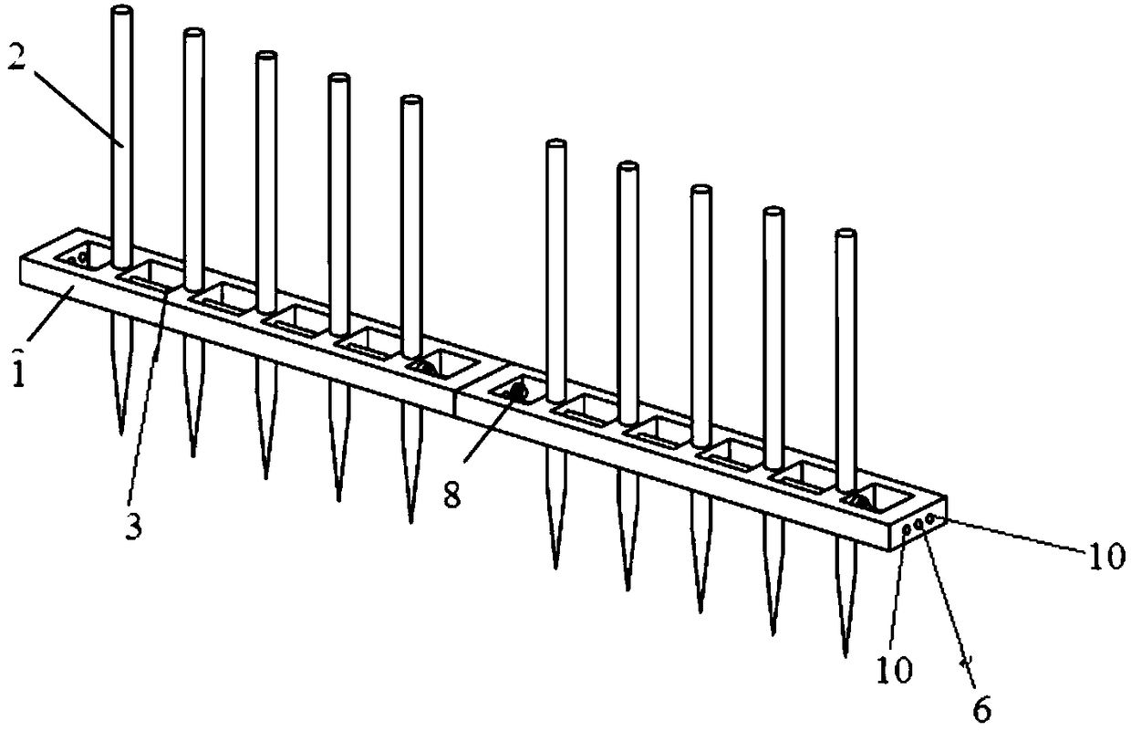 Assembled extendable fence for rapid closure of breaches