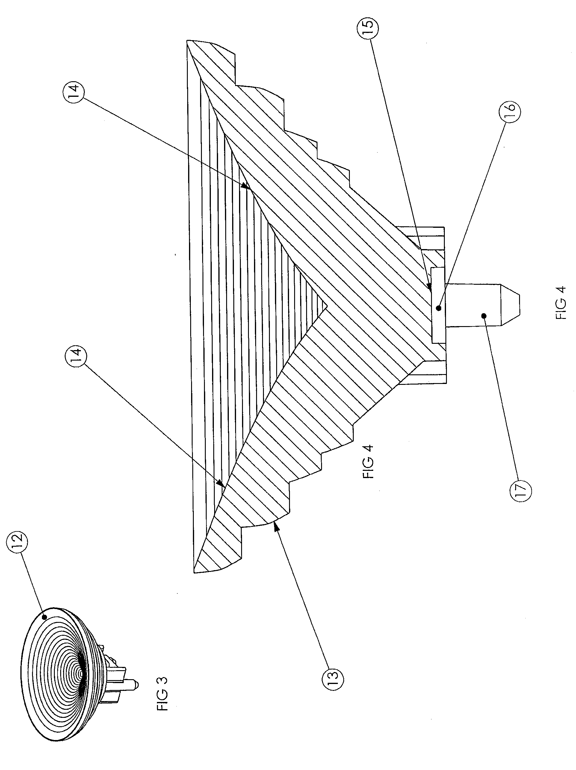 Method and Apparatus for Creating High Efficiency Radial Circular Lighting Distributions From a Hemispherical Lambertian Source