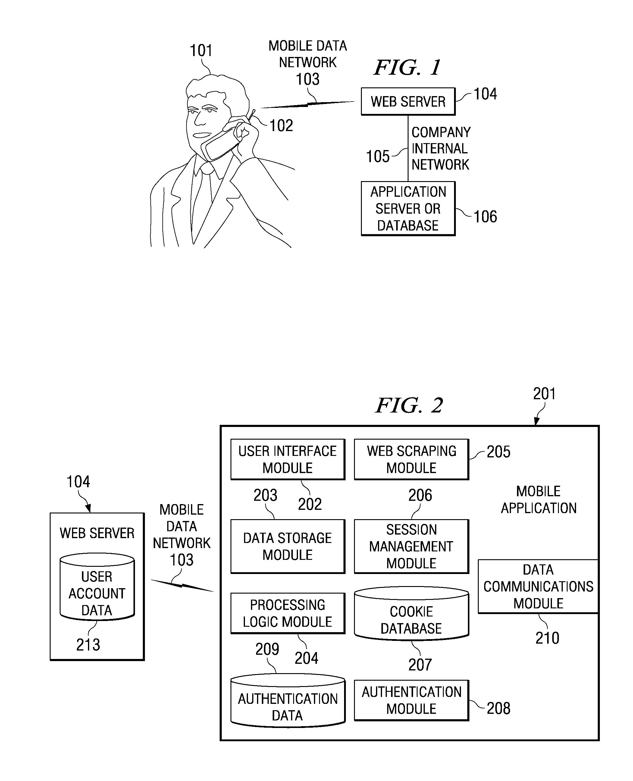 System and method for presenting and inputting information on a mobile device