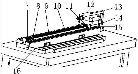 Sawing mechanism for automatic photovoltaic panel frames with different lengths