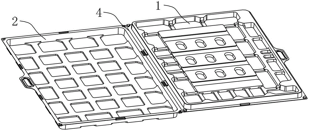 Packaging device of liquid crystal glass