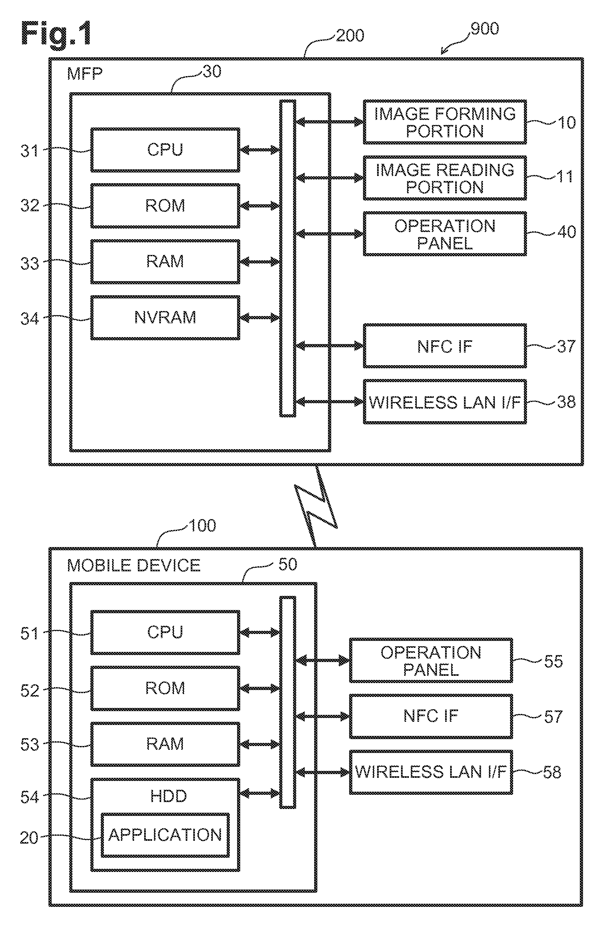 Image processing systems that establish connections using different communication protocols, data processing apparatuses that establish connections using different communication protocols, and computer-readable media storing instructions for such data processing apparatuses