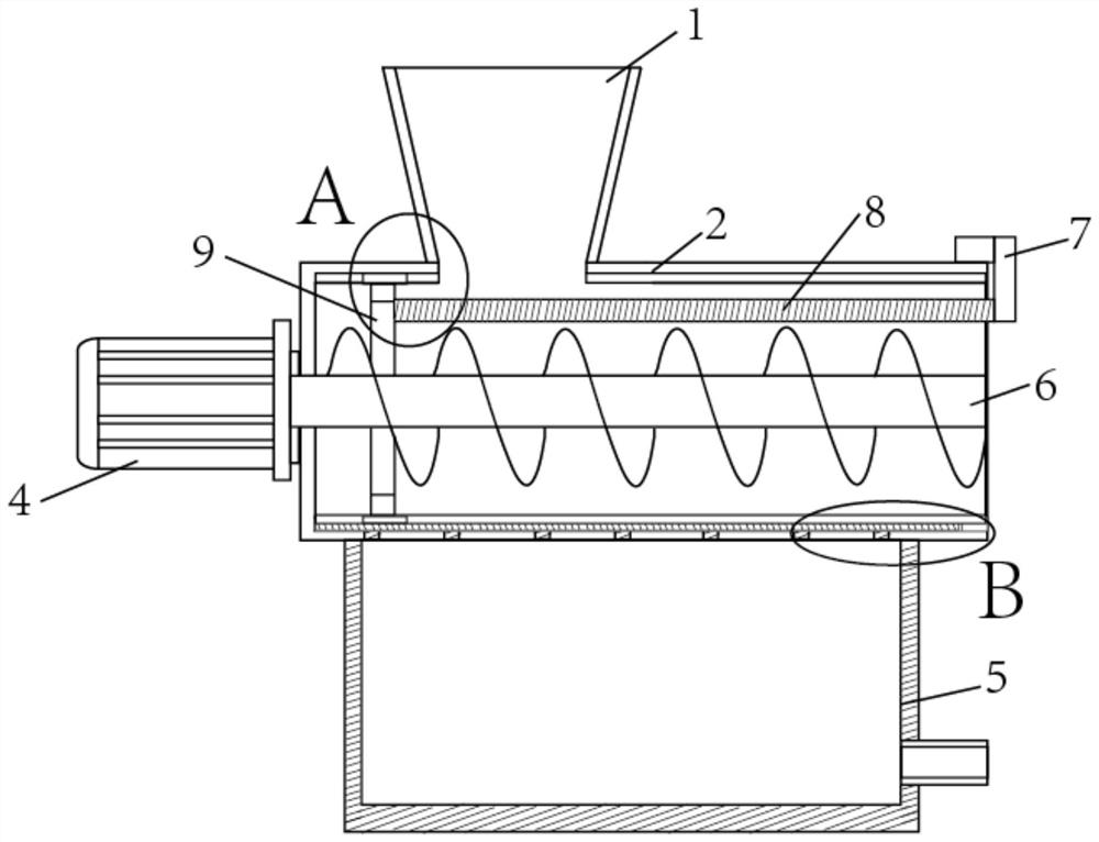 Sewage treatment dehydrator