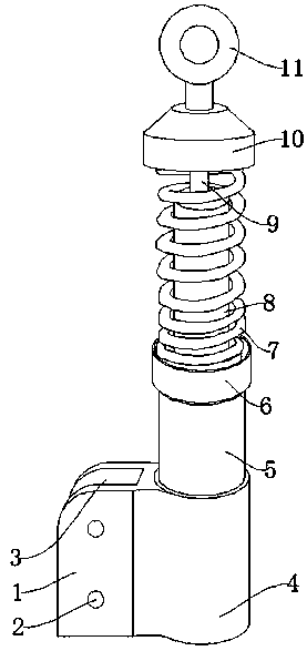 Noise reduction type automobile shock absorber