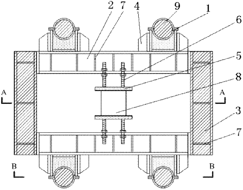Lateral restraining device for load test of steel-structure compression member