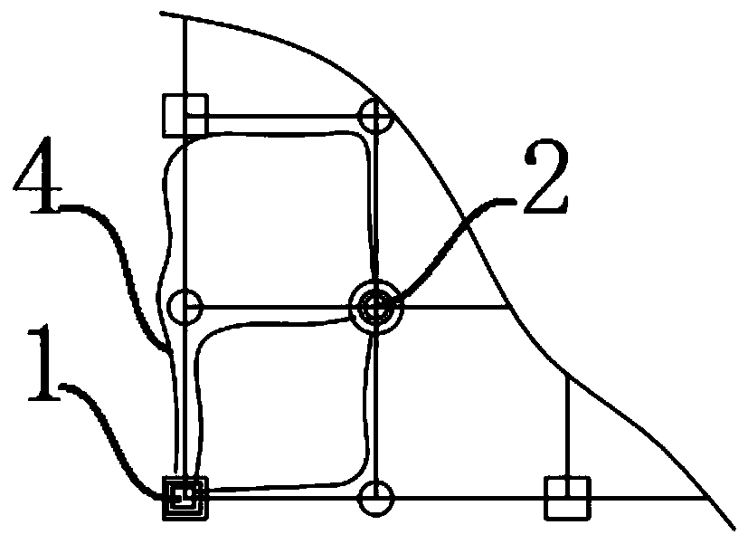 A distributed water supply fire hydrant pipe network control system and control method