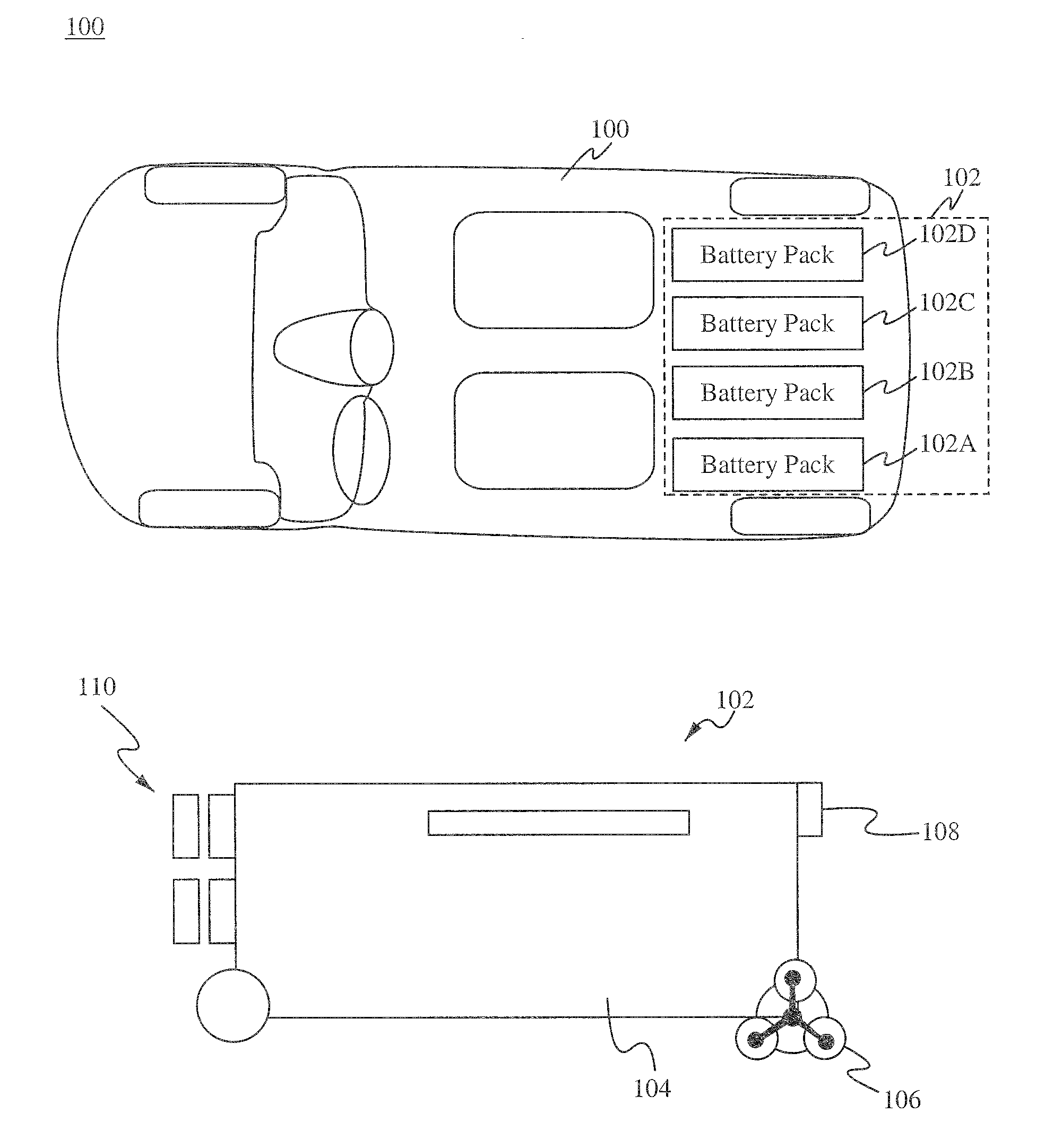 Battery packs, systems, and methods
