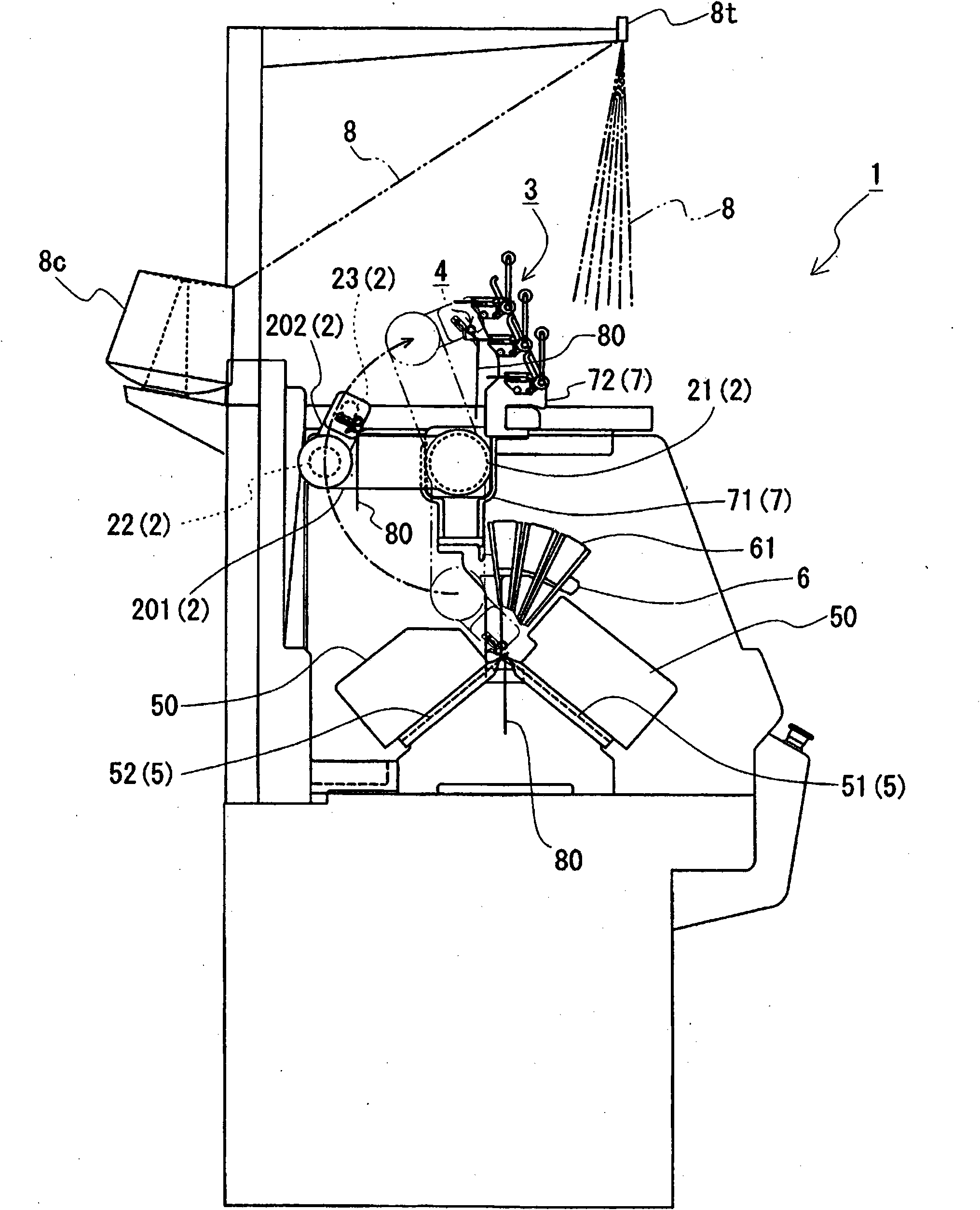 Topping device