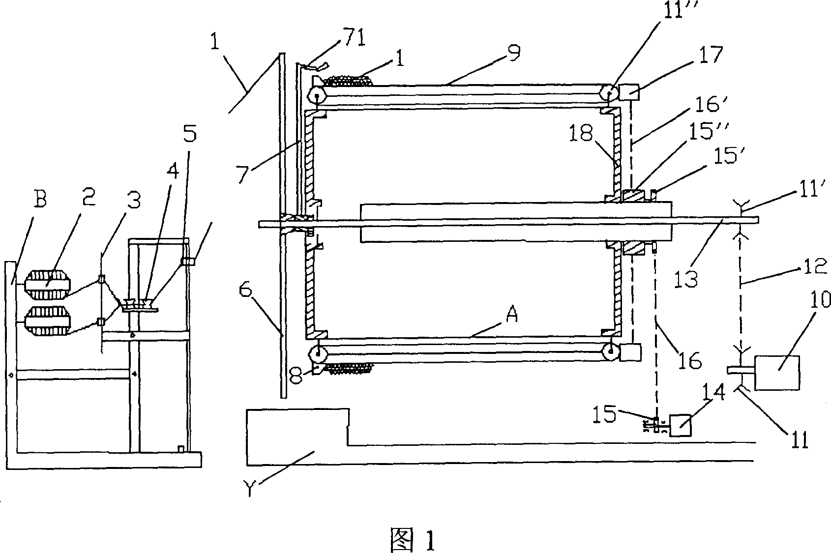 Yarn layer breadth-determining spinning mechanism of warper