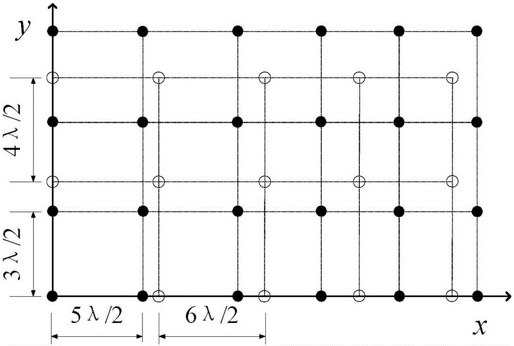 Generalized coprime planar array antenna structure and angle estimation method