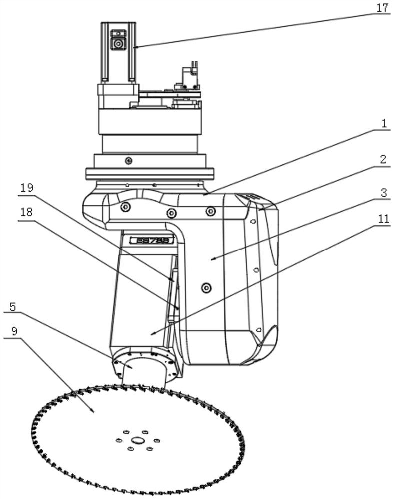 Five-axis any-angle cutting device
