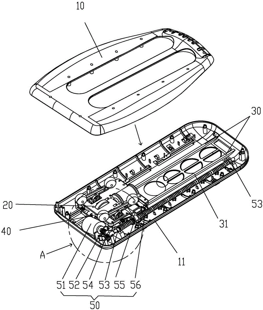 Electric massager with changeable length