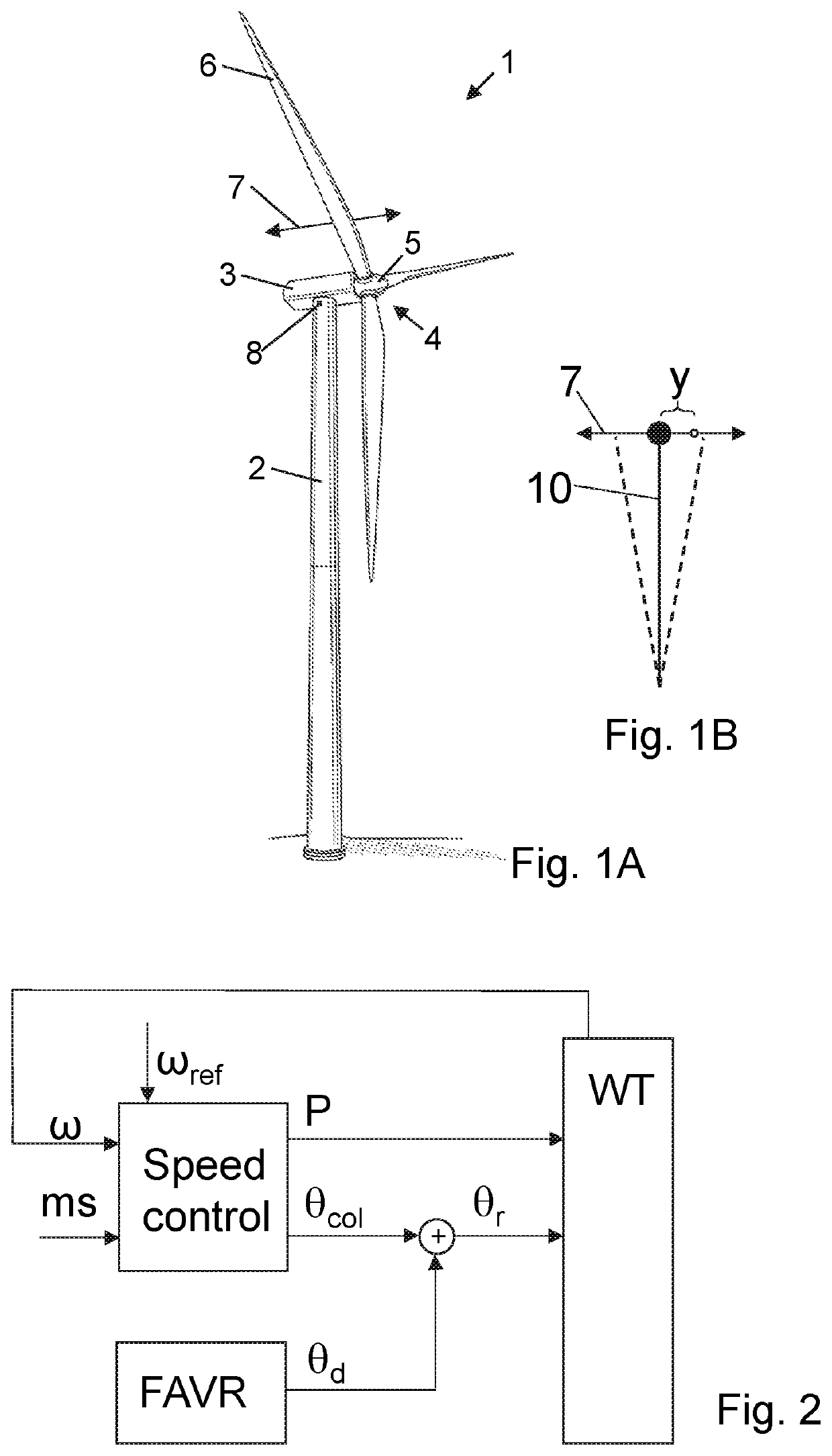 Position based vibration reduction of nacelle movement