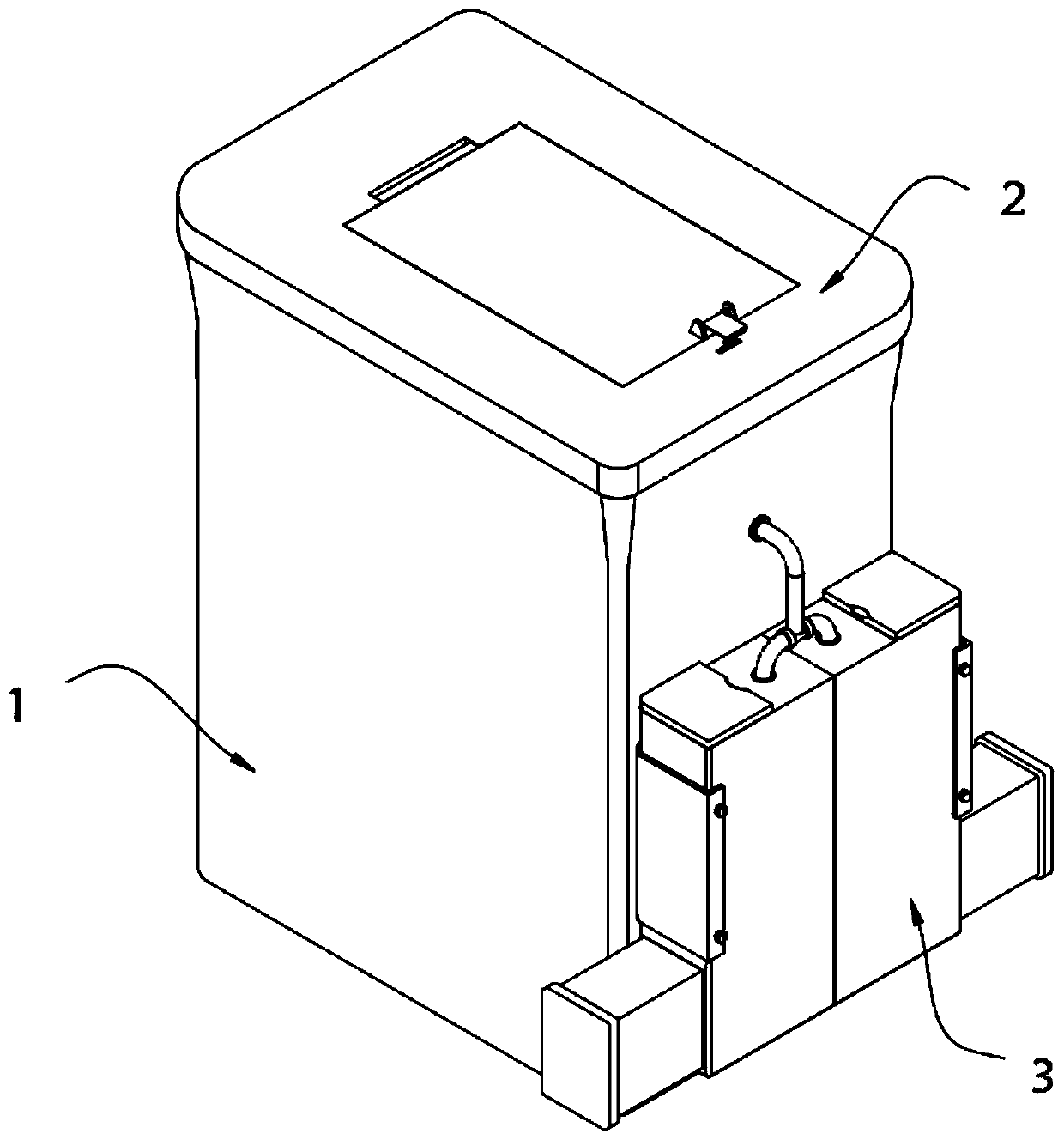 Environmental-friendly sputamentum recovering cylinder