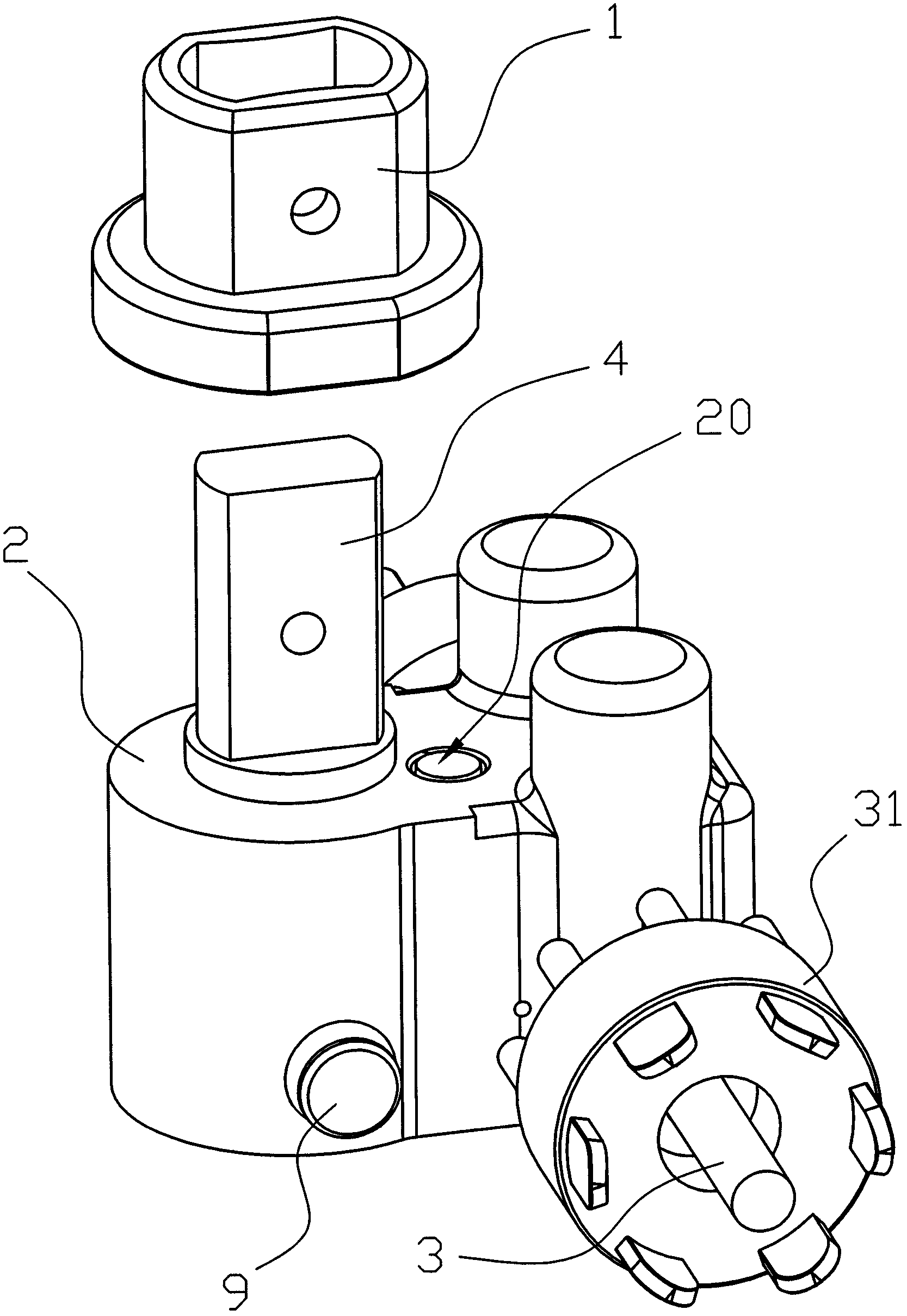 Automatic switching mechanism for universal movement and directional movement of cart wheels