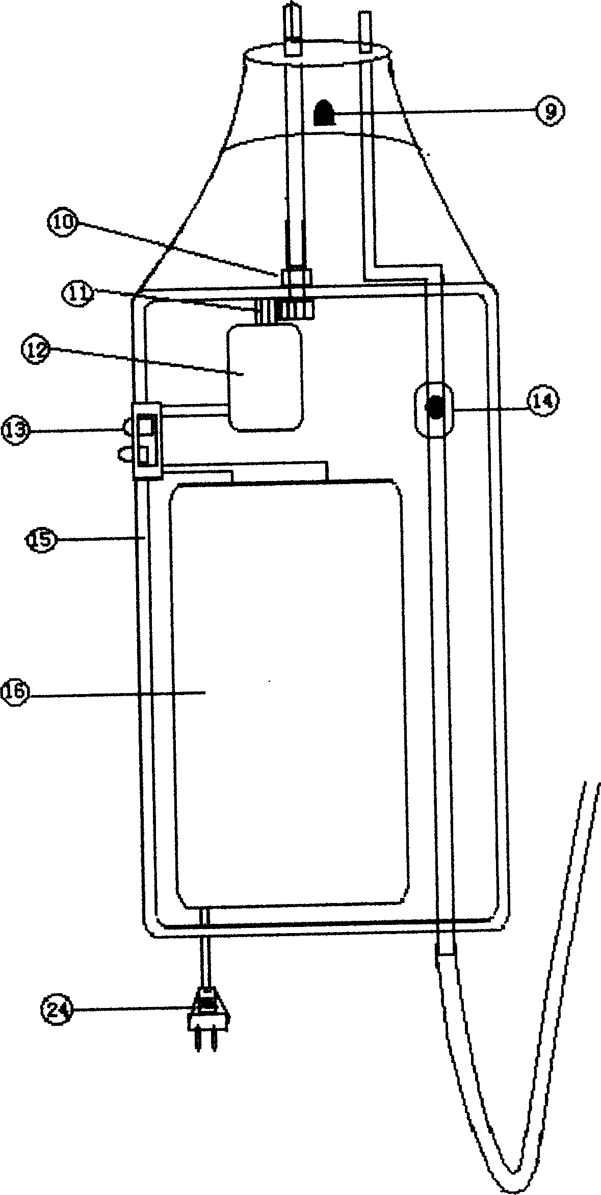 Electric driving and water filling tooth-brush