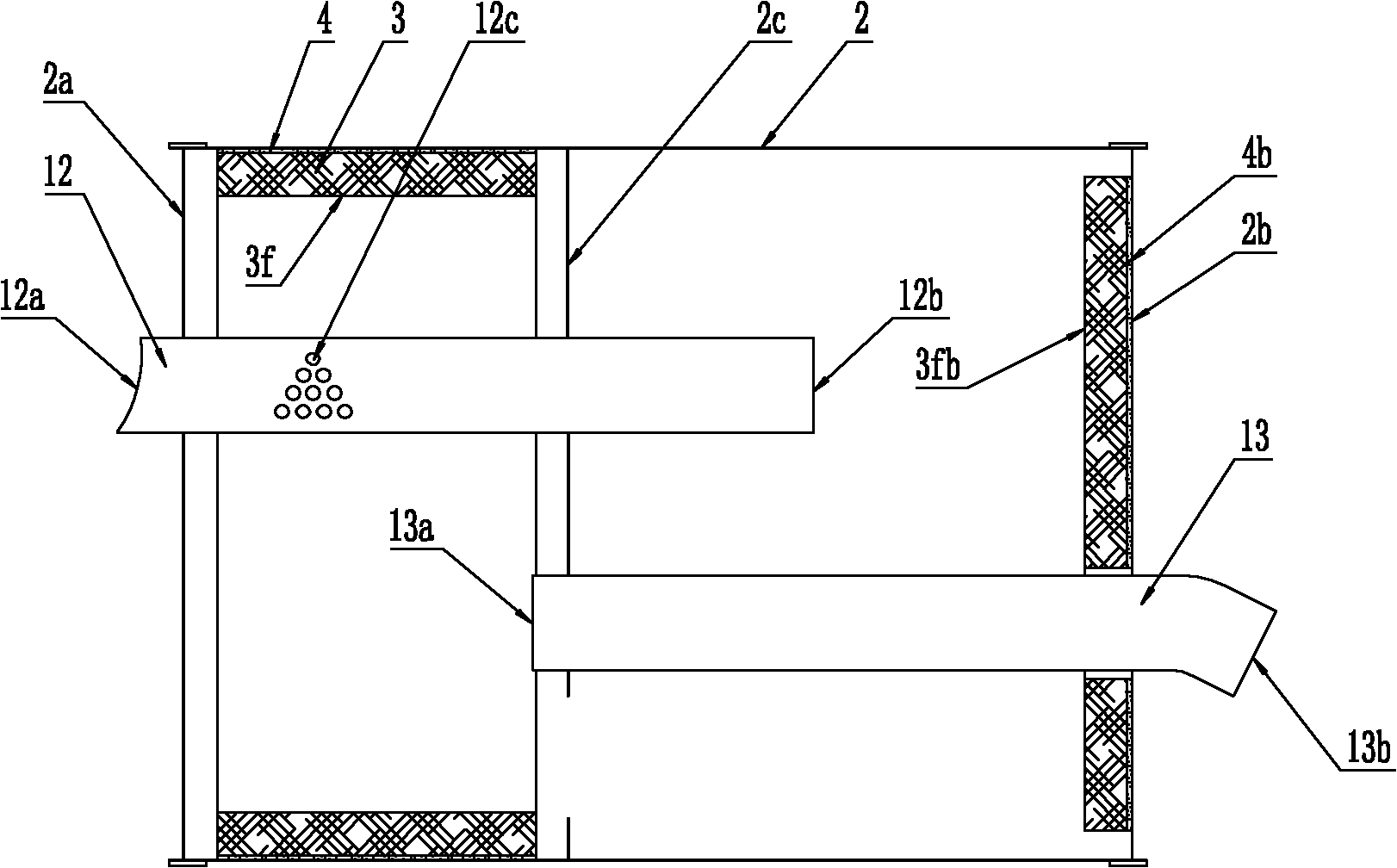 Vehicle exhaust muffler pasted with high temperature-resistant sound-absorbing layer and manufacturing method thereof