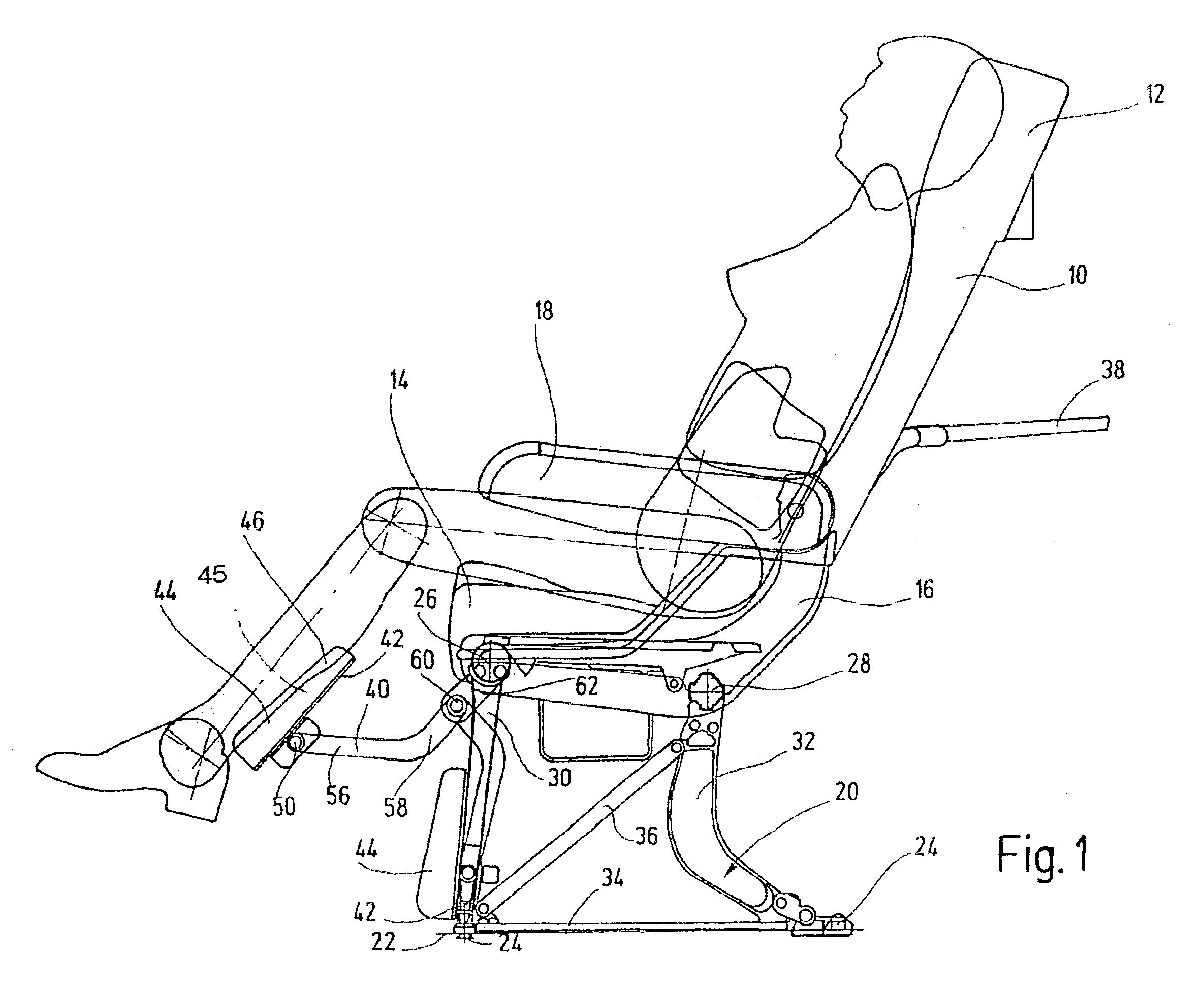 Vehicle seat for aircraft and motor vehicles