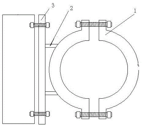 Polycarbonate meter box fixing rack