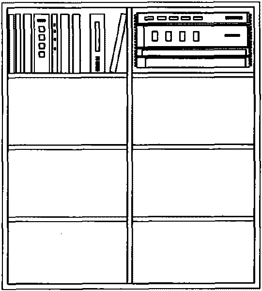 Drawer type adjustable bookshelf