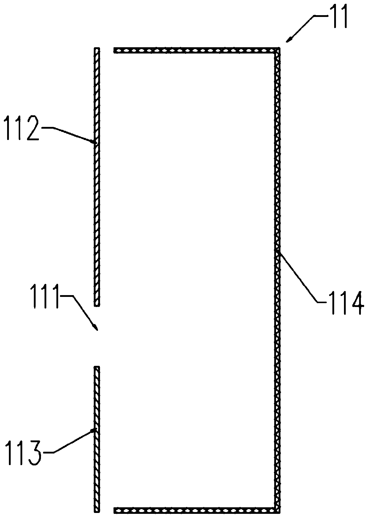 Test device and method for simulating shield to pass through bad formation hole to grout