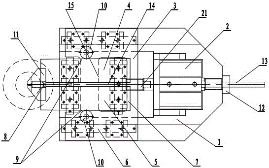 A high-precision two-petal flat chuck device