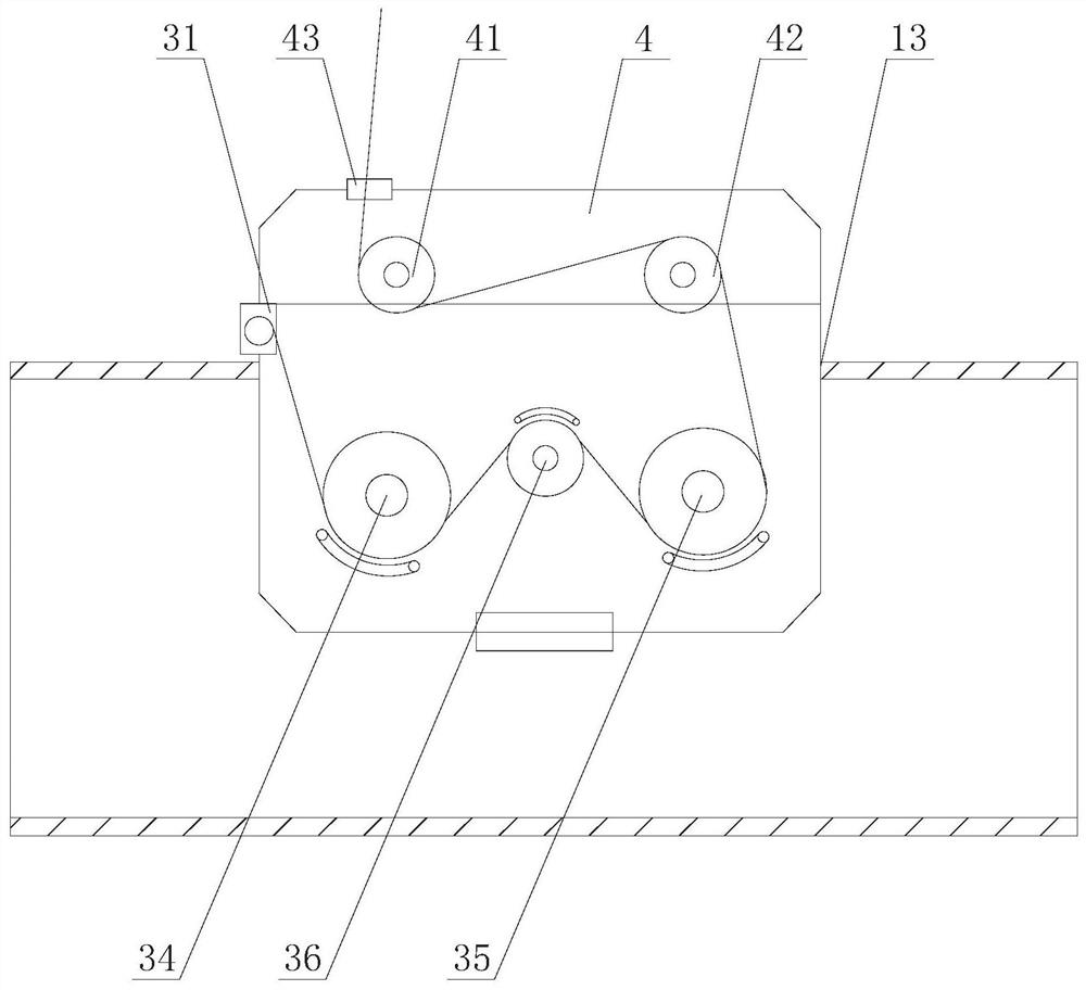 A rapid dip-dyeing device for acrylic wool