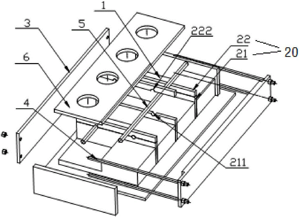 Core box for producing conjoined sand core and method thereof