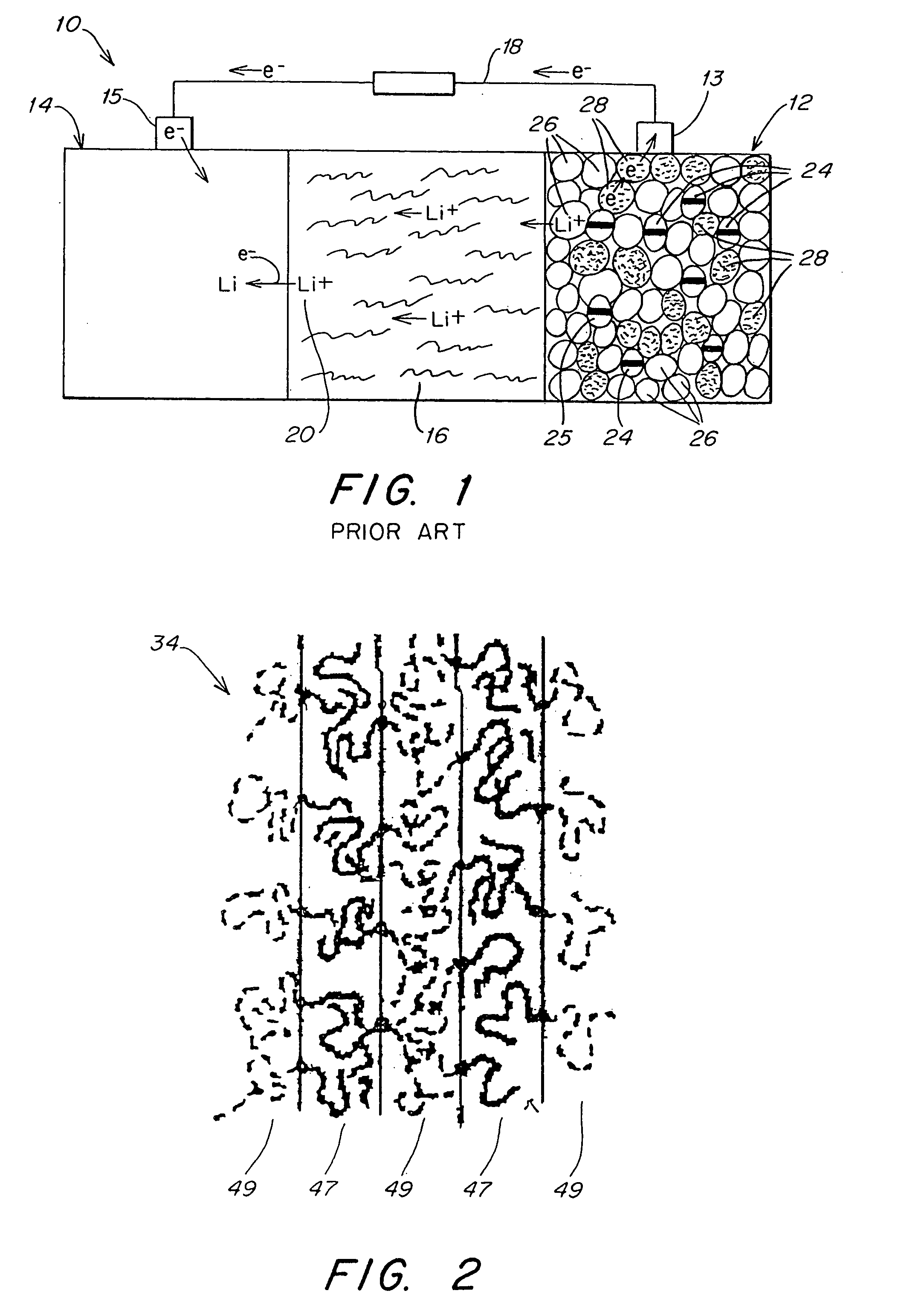 Polymer electrolyte, intercalation compounds and electrodes for batteries
