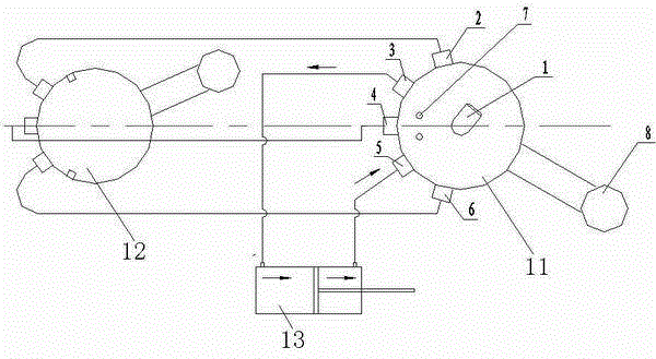 Integrated type retracting-dropping priority control switch of landing gear