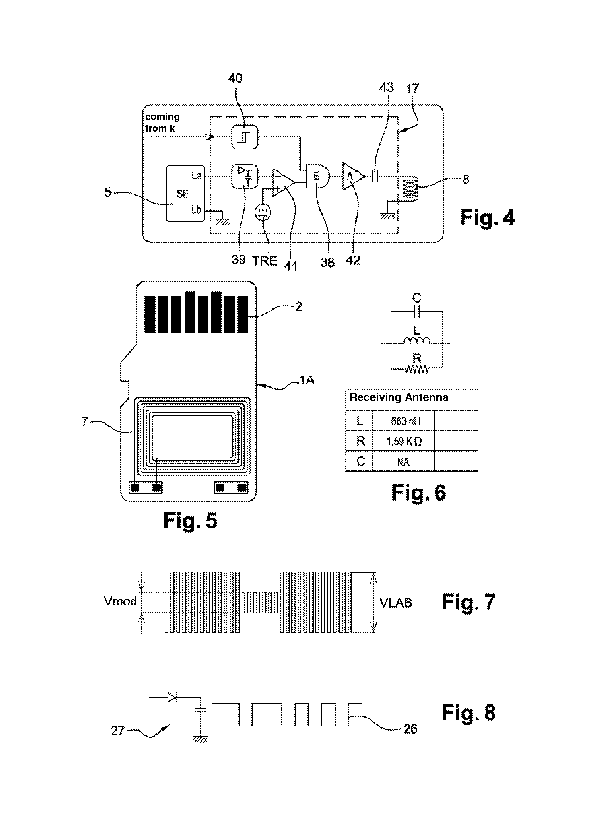 Method, circuit and contactless communication device with activated emitting