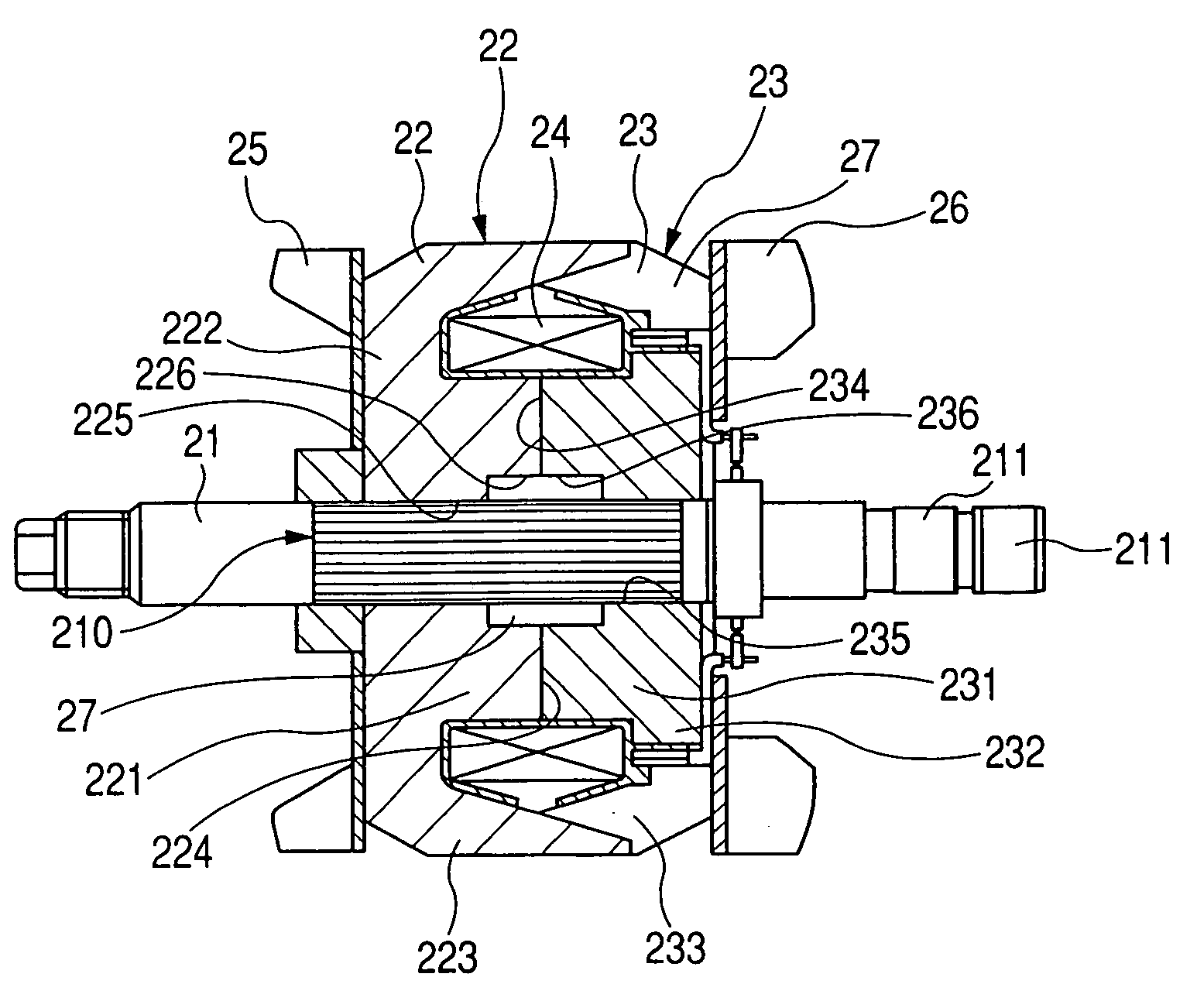 Rotor for vehicular alternating current generator