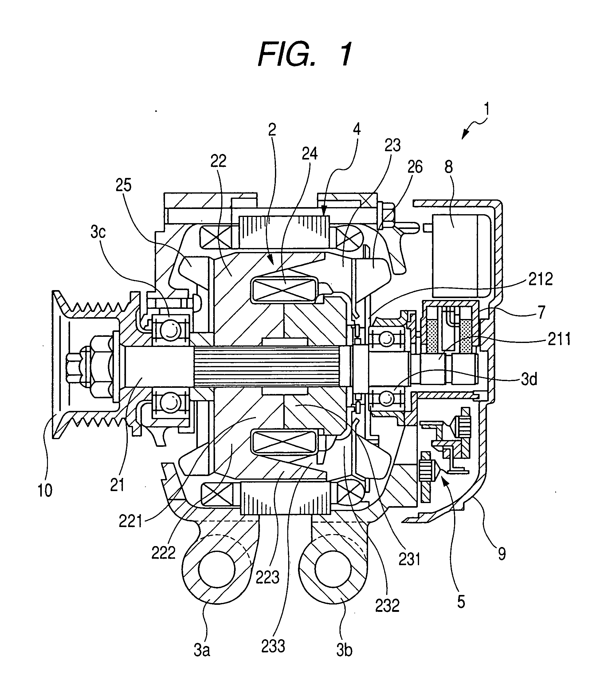 Rotor for vehicular alternating current generator