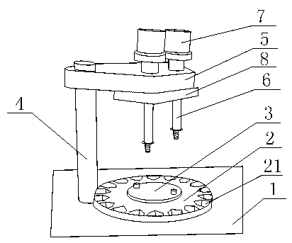 Automatic filling machine for piperacillin sodium and sulbactam sodium medicine powder used for injection