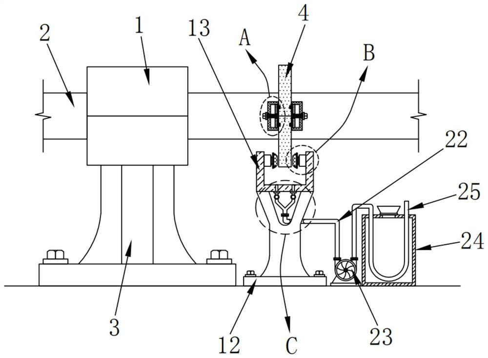 Auxiliary braking device and method for ship propulsion shafting