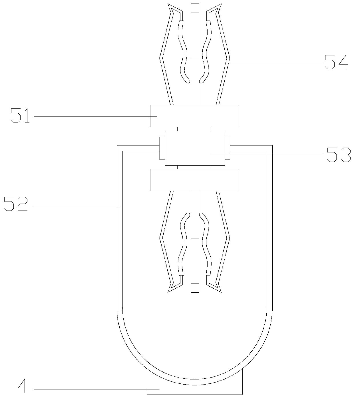 LED lamp installation device based on gravity stabilization