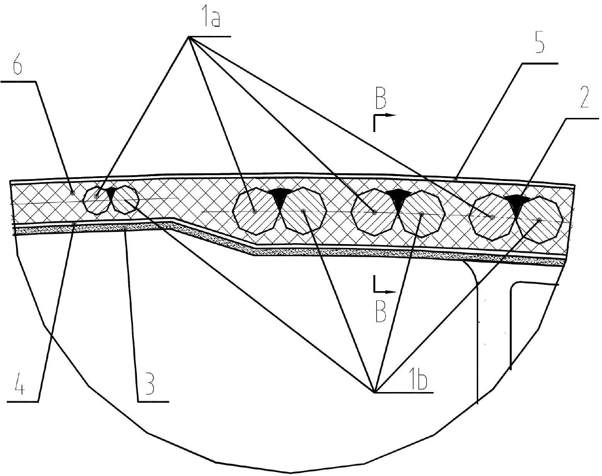 Sectional type blade of large-scale wind power generator set and connecting method for sectional type blade