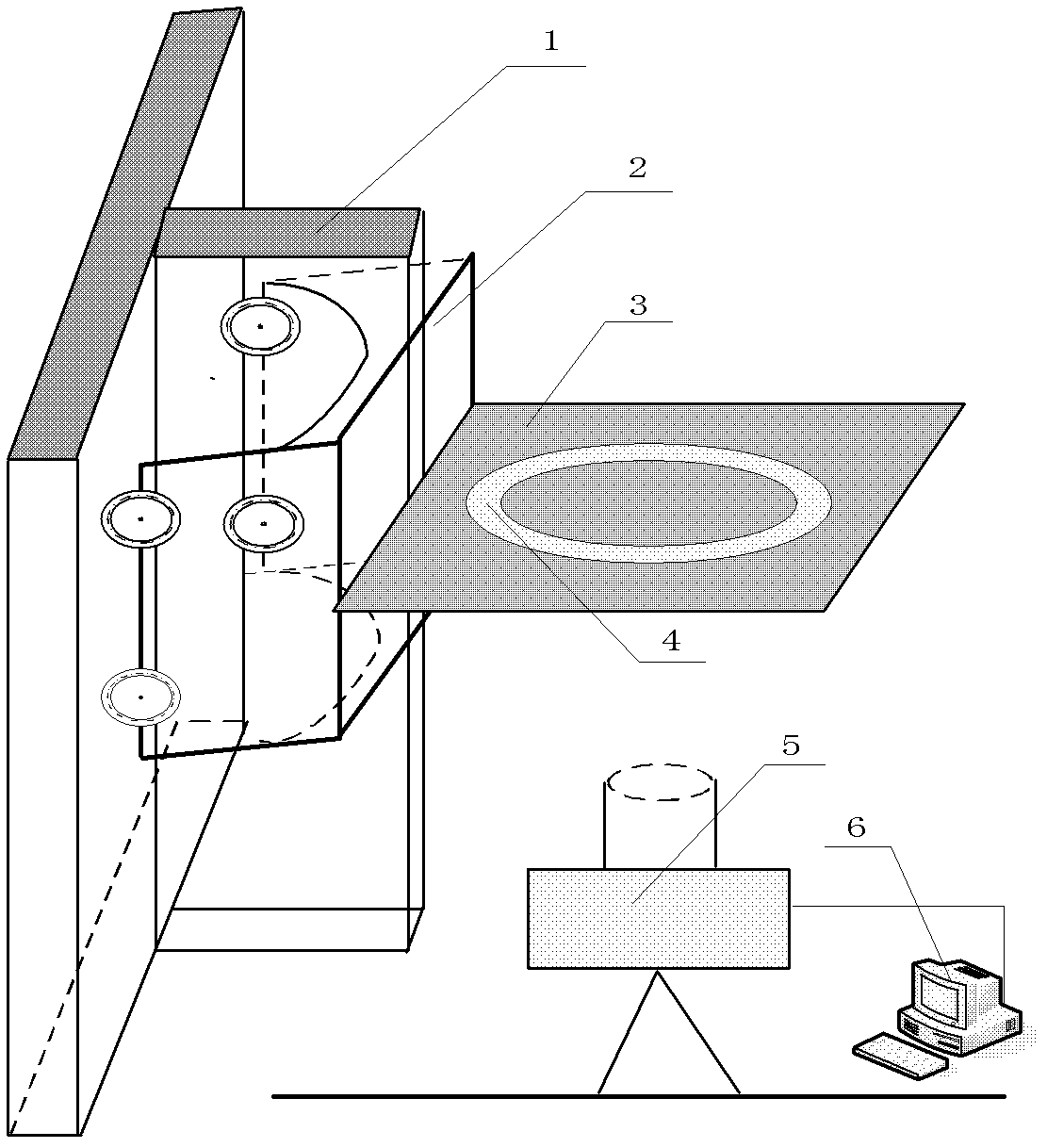 Device and method for detecting elevator guide rail perpendicularity based on visual measurement