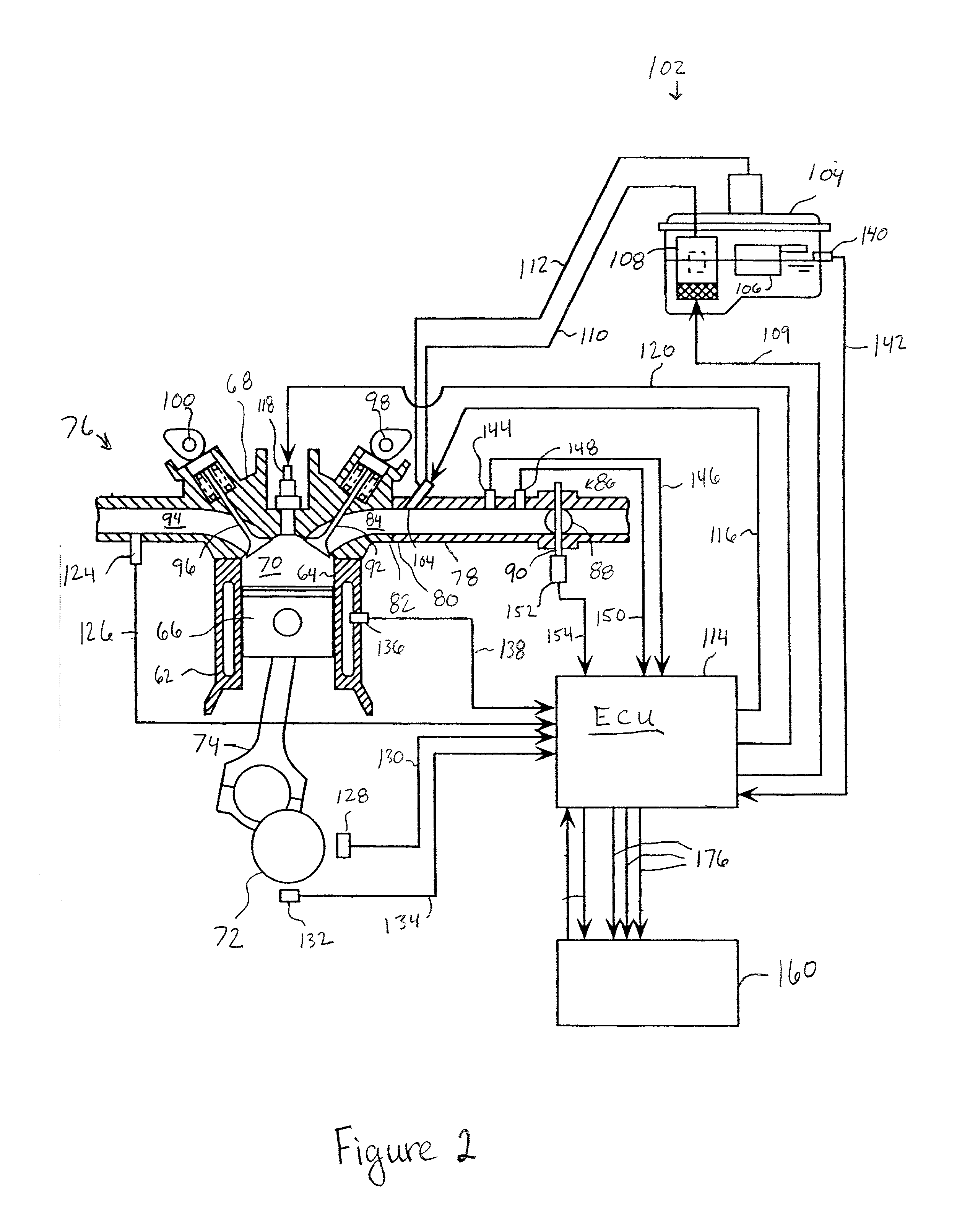 Engine control unit for water vehicle