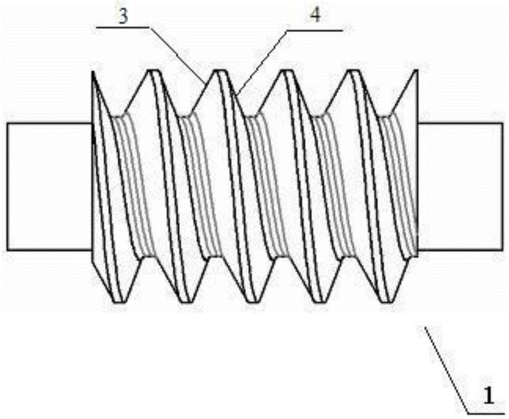 An Asymmetric Involute Worm Helical Gear Pair