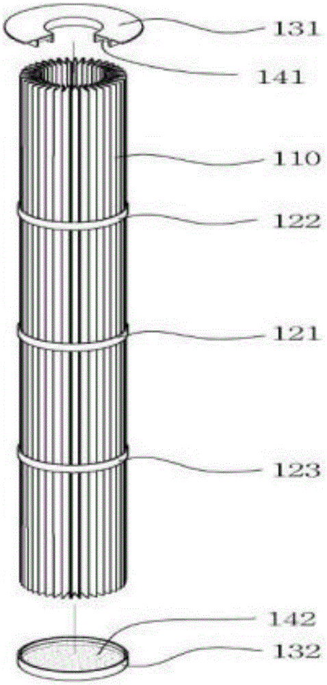 A fold type filter and a method for manufacturing the same